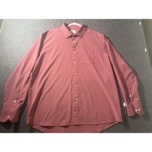 &Collar Atlantic Dress Shirt Athletic Fit in Rose Quartz XL